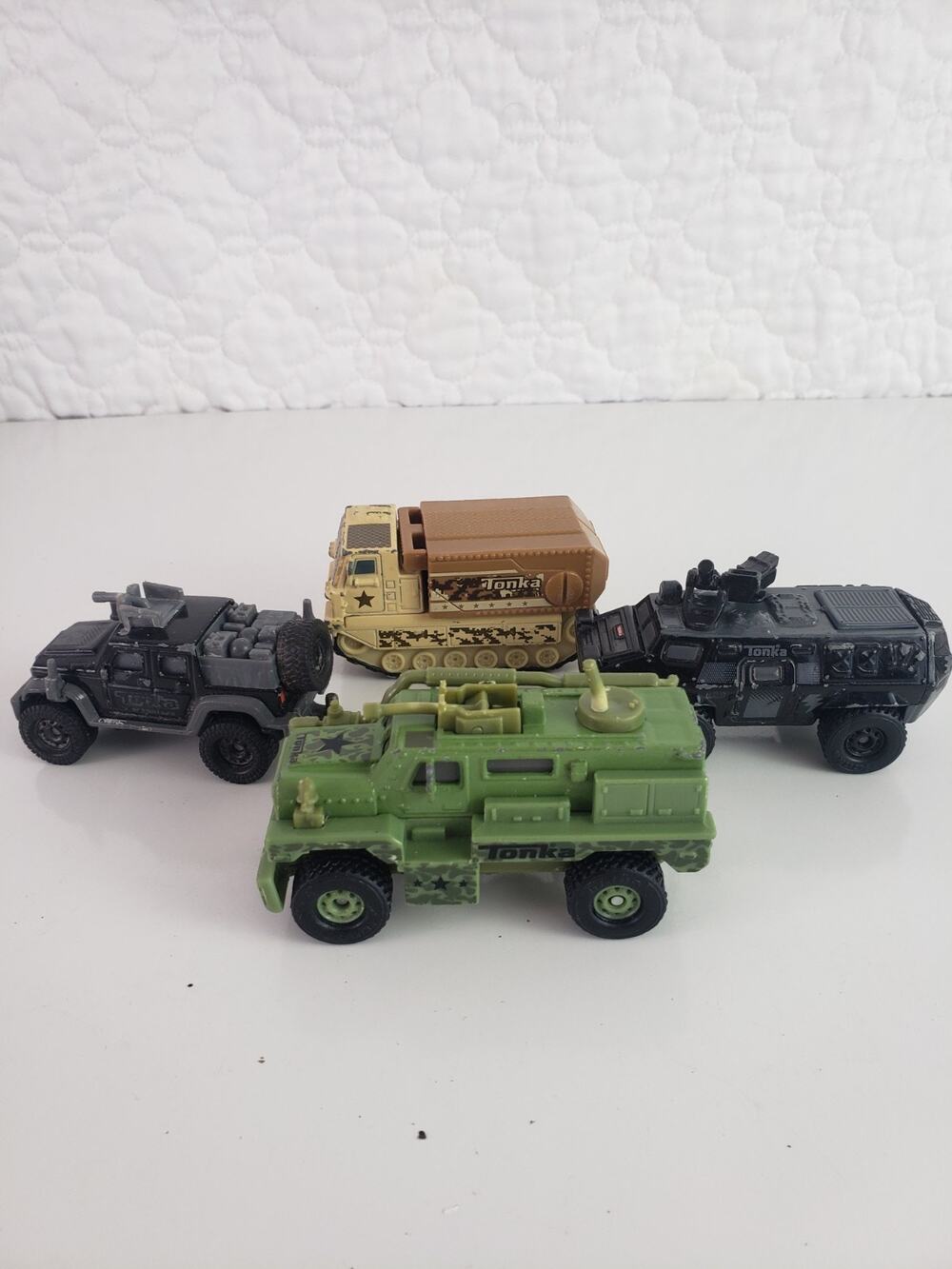 Tonka Funrise Military Armored Combat Jeep Truck 2013 Hasbro lot of 4